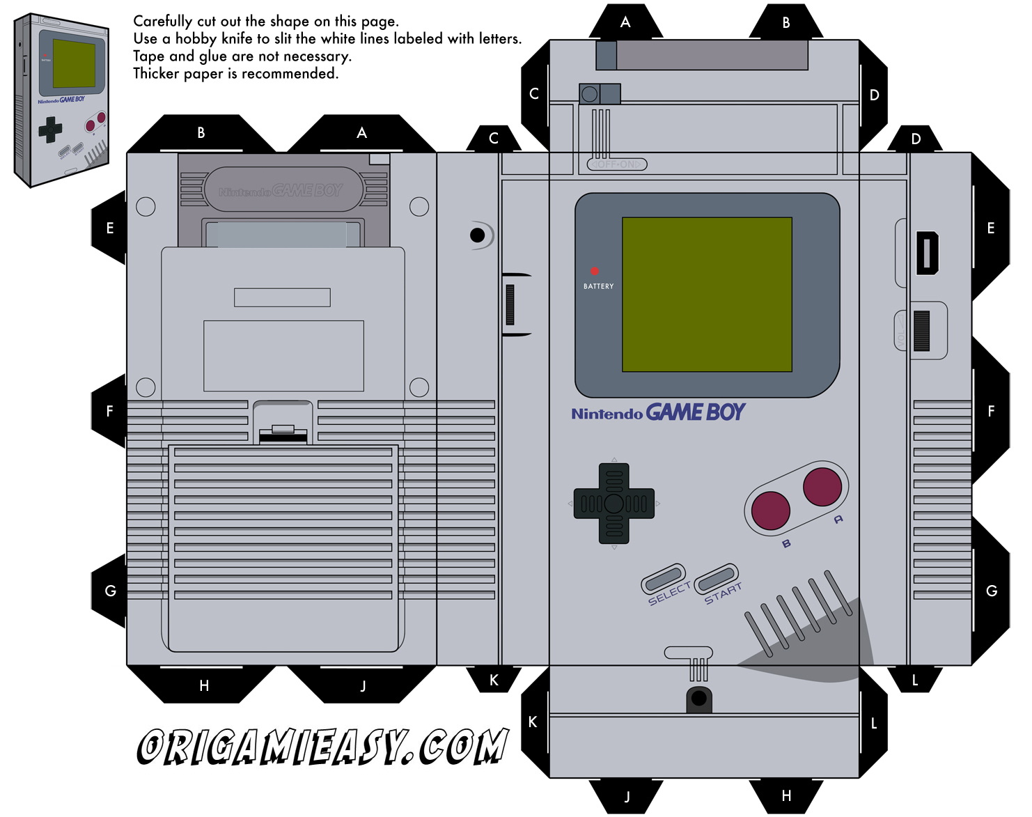 Papercraft Classic Video game Consoles 🕹️ Origami Easy